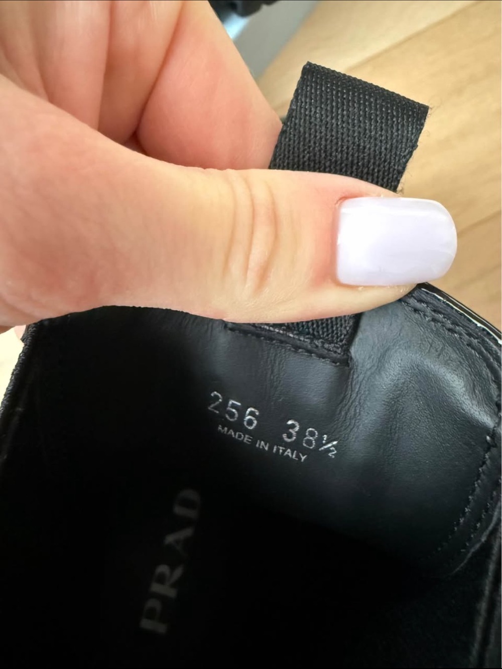 Prada Black Patent Lug-Sole Chelsea Boots - Picture 7 of 10